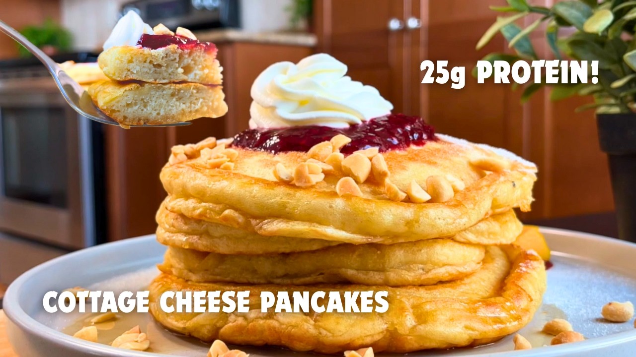 The Secret to Fluffy, Moist Cottage Cheese Pancakes (Protein-Packed!)
